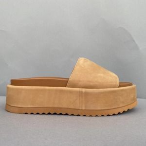 Tony Bianco Rio Platform Slide Sandals Caramel Phoenix Size 7 TONR-WZ471